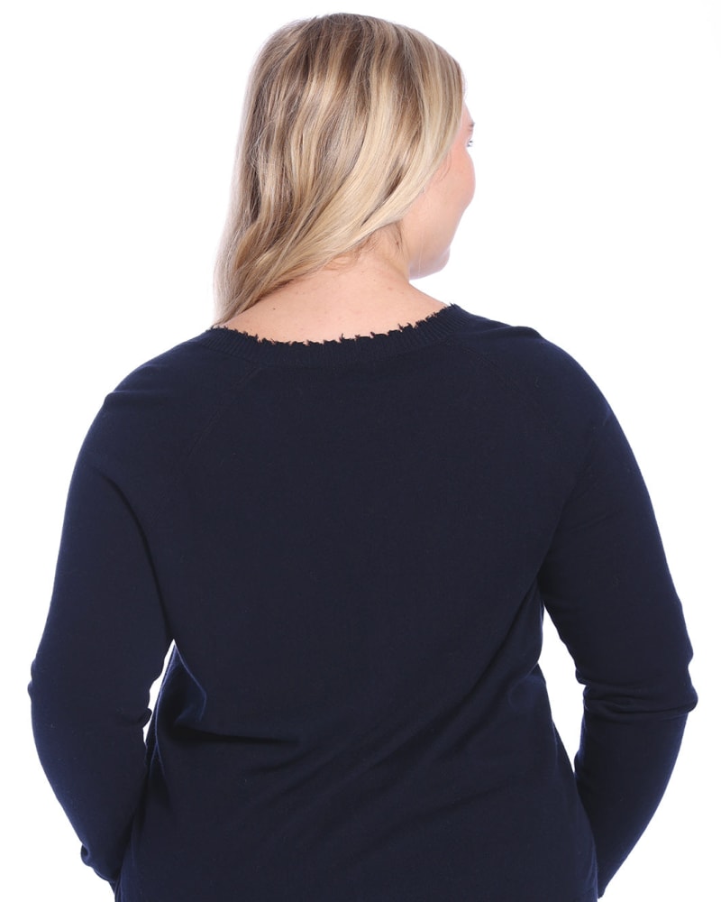 Minnie rose deals distressed sweater